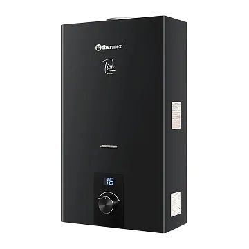 картинка Водонагреватель газовый проточный Thermex T 20 D Black  являющийся официальным дистрибьютором в России 