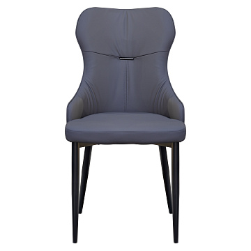 картинка Стул Neli EDC-X106 Gray PU MLJ-B/Black Legs  являющийся официальным дистрибьютором в России 
