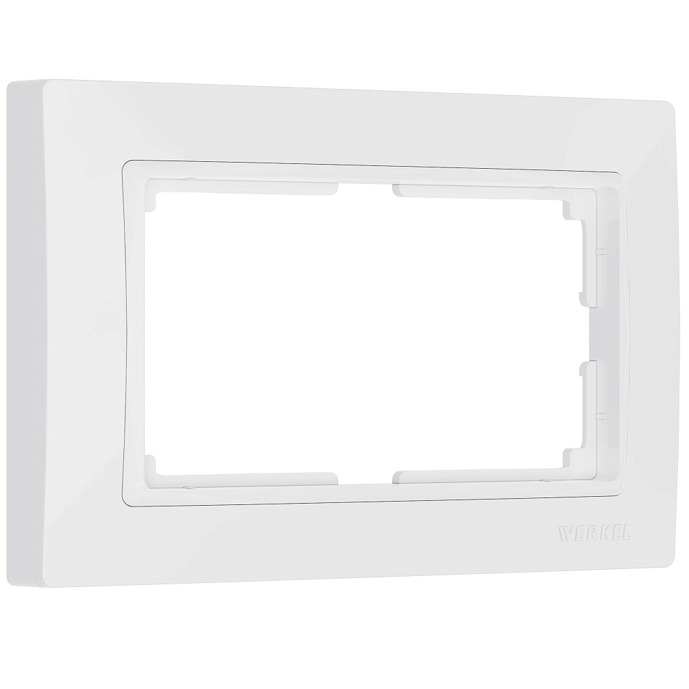 картинка Рамка для двойной розетки белый Snabb W0082001 Werkel 051304 