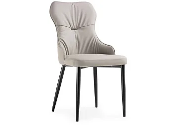 картинка Стул Neli EDC-X106 Beige PU MLJ-B/Black Legs  являющийся официальным дистрибьютором в России 