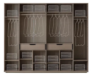 картинка Шкаф Zirkon Wardrobe 6-ти дверный Weltew  являющийся официальным дистрибьютором в России 