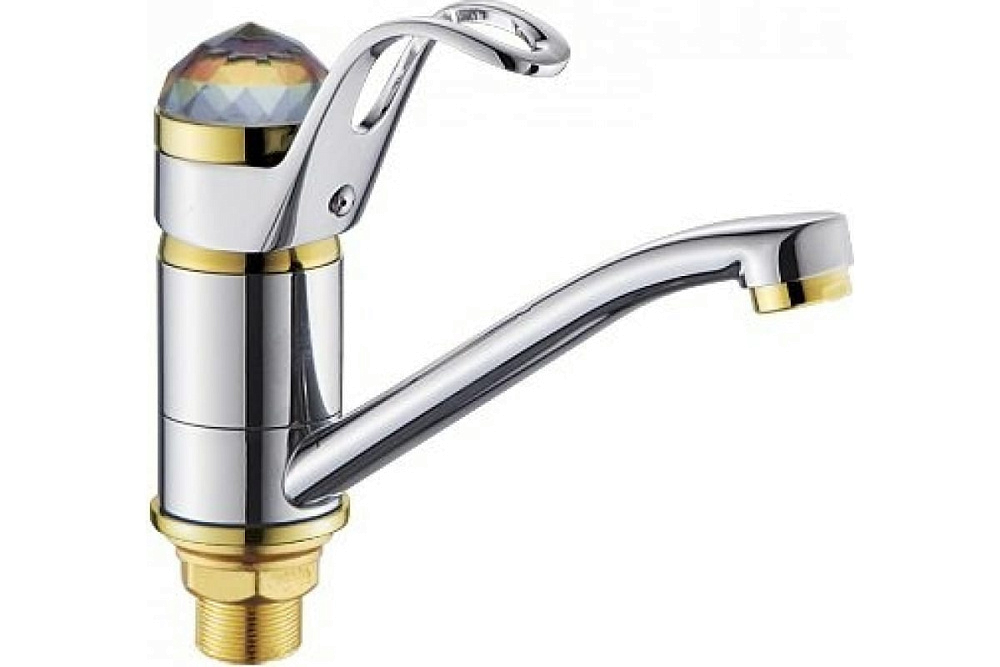 картинка Смеситель для кухни Potato 45206-2 c коротким изливом (крепление гайка) М34А 