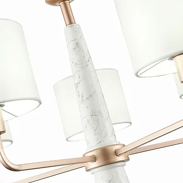 Картинка Люстра ST-Luce SL1163.203.05 подвесная Матовое золото/Белый от гипермаркета ТАТАЕВ