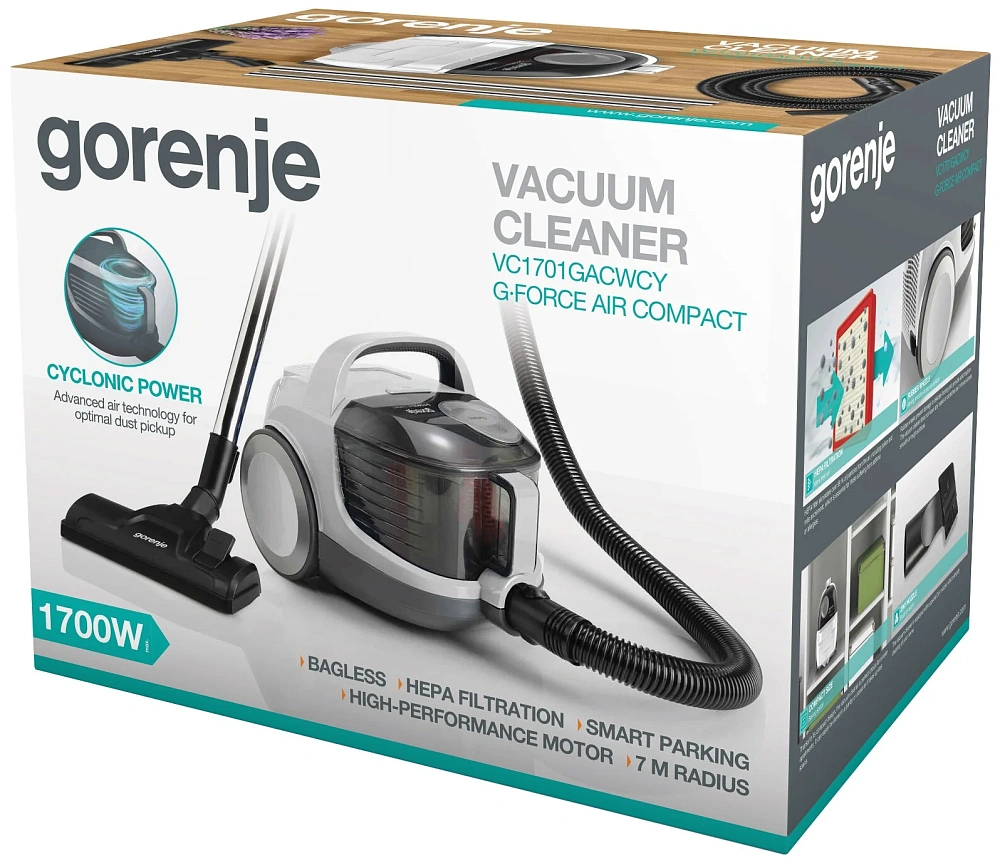 картинка Пылесос Gorenje VC 1701 GACWCY 