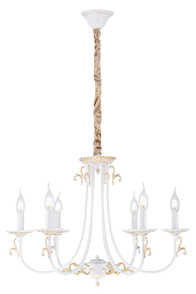 Люстра 5017/6 WH+GD от гипермаркета ТАТАЕВ