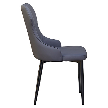 картинка Стул Neli EDC-X106 Gray PU MLJ-B/Black Legs  являющийся официальным дистрибьютором в России 