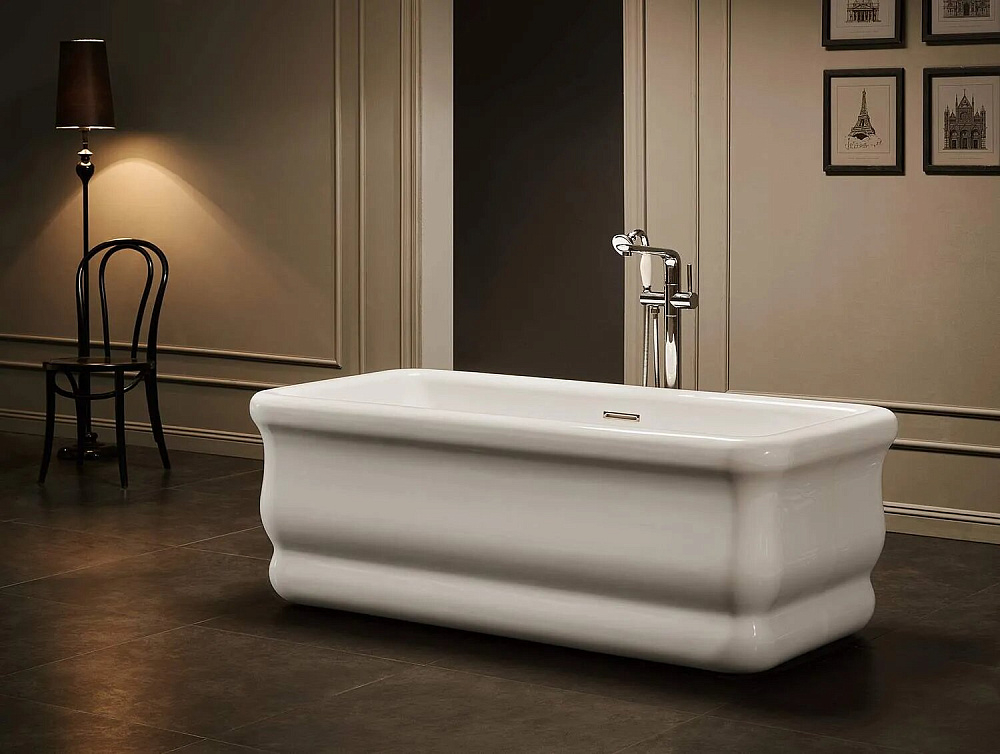 картинка Ванна акриловая Castello белая 170*80*62 Alparini 