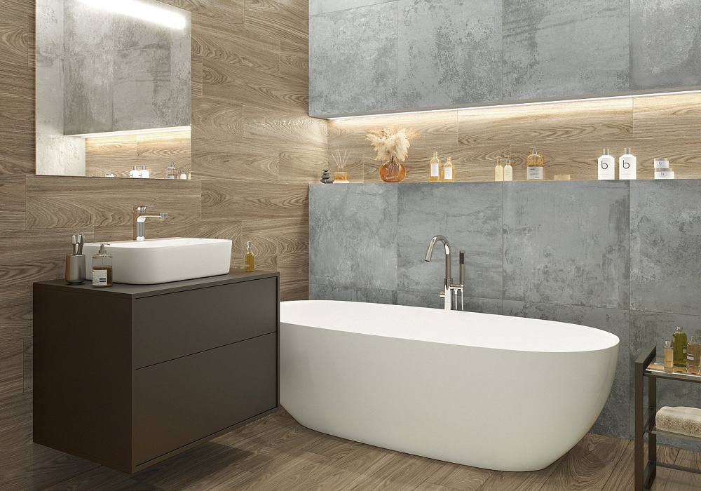 картинка Образец керамогранита с наклейкой Andora SSGFA92ADR44R 20*90 