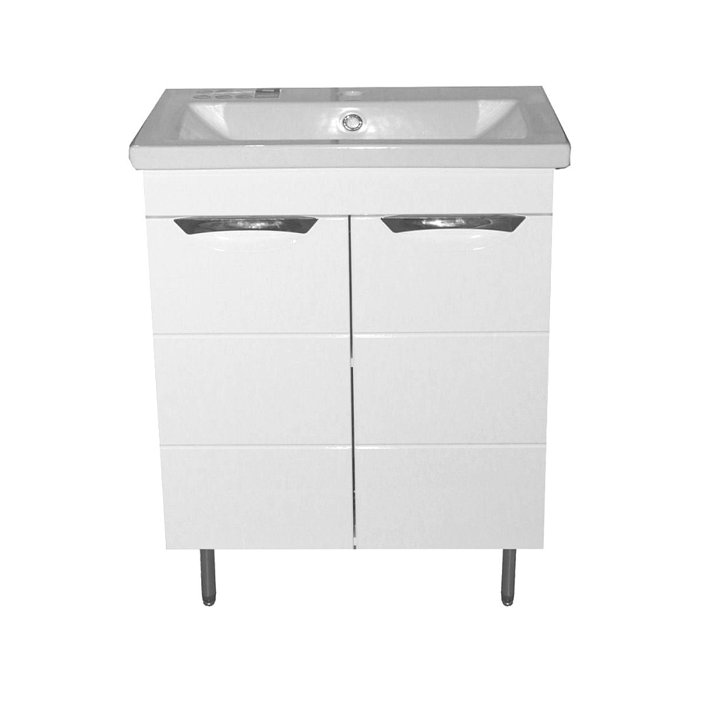 картинка Комплект Тумба Стиль-60 Соло (600*850*430) с фрезер. с раковиной Como Loranto 