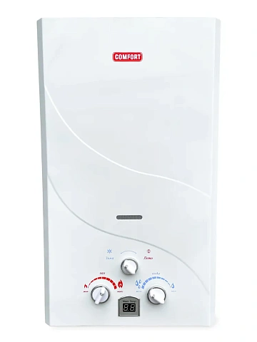 картинка Колонка газовая Comfort 06 D Белая с дисплеем 92657  являющийся официальным дистрибьютором в России 