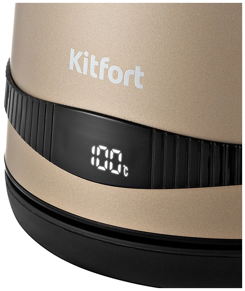 картинка Чайник электрический Kitfort KT-6121-4 бежевый 