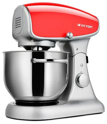 картинка Миксер стационарный Kitfort KT-1336-3 красный  являющийся официальным дистрибьютором в России 