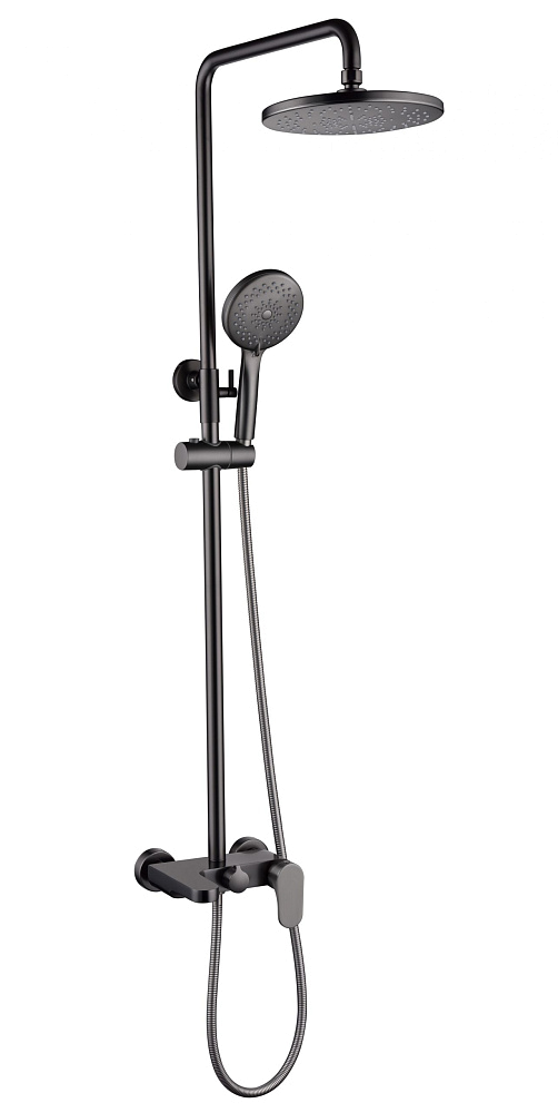 картинка Стойка для душа со смесителем Spectre Gun Metall 458-GM Boheme 