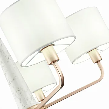 Картинка Люстра ST-Luce SL1163.203.05 подвесная Матовое золото/Белый от гипермаркета ТАТАЕВ