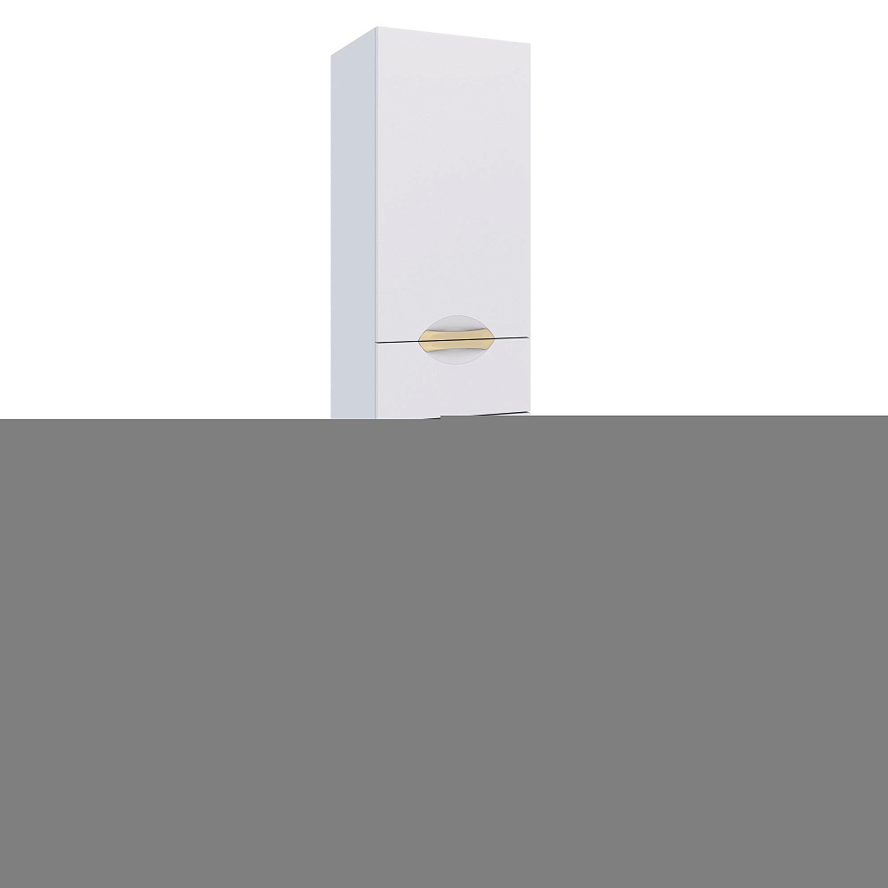 картинка Пенал Элеганс 40 R 2 ящ белый золото AQUA DE MARCO 