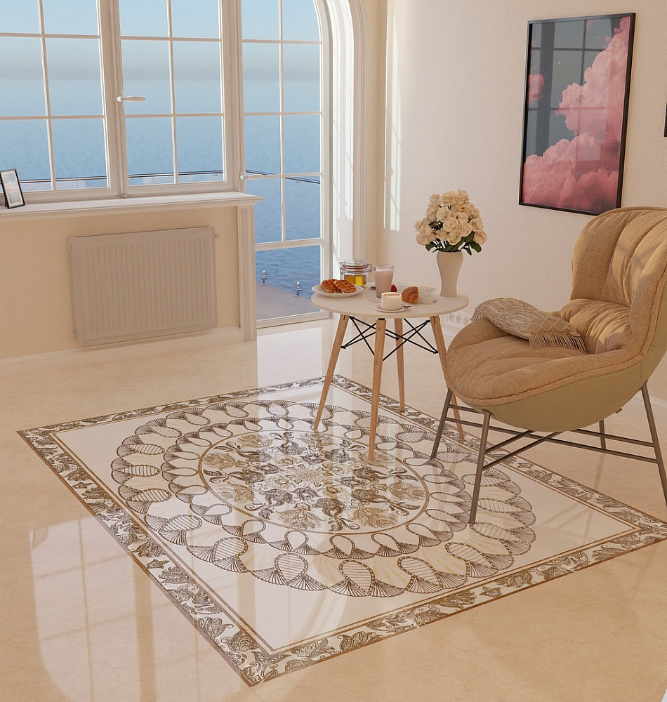 картинка Панно керамическое 12HGT6729-1 светлый 240*180см (4,32м2/12шт) 