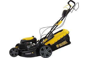 картинка Газонокосилка бензиновая GLD-520SP-VE 196см шир 52см 60л Denzel 58806  являющийся официальным дистрибьютором в России 