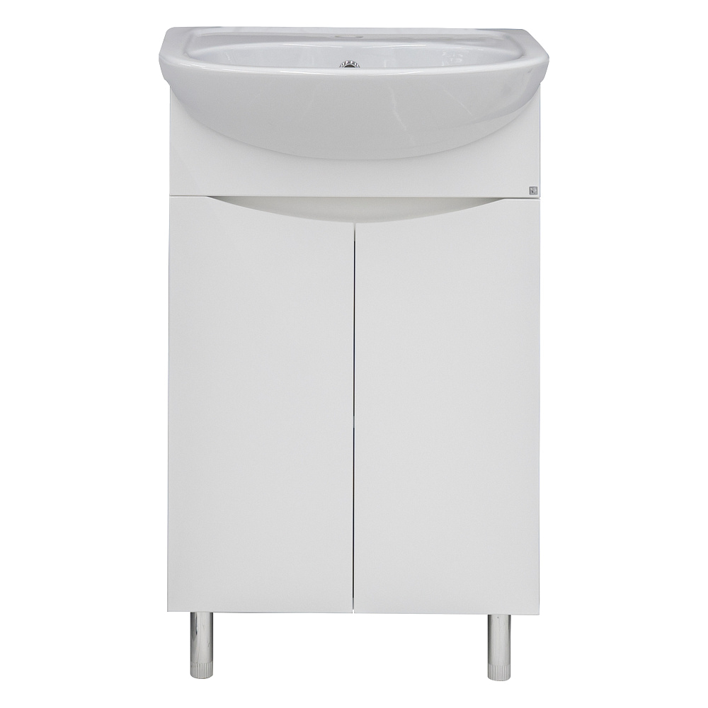 картинка Тумба Смайл 50 прямая О ум. Сити N-50 с креп. белый с1 Керамин Misty 