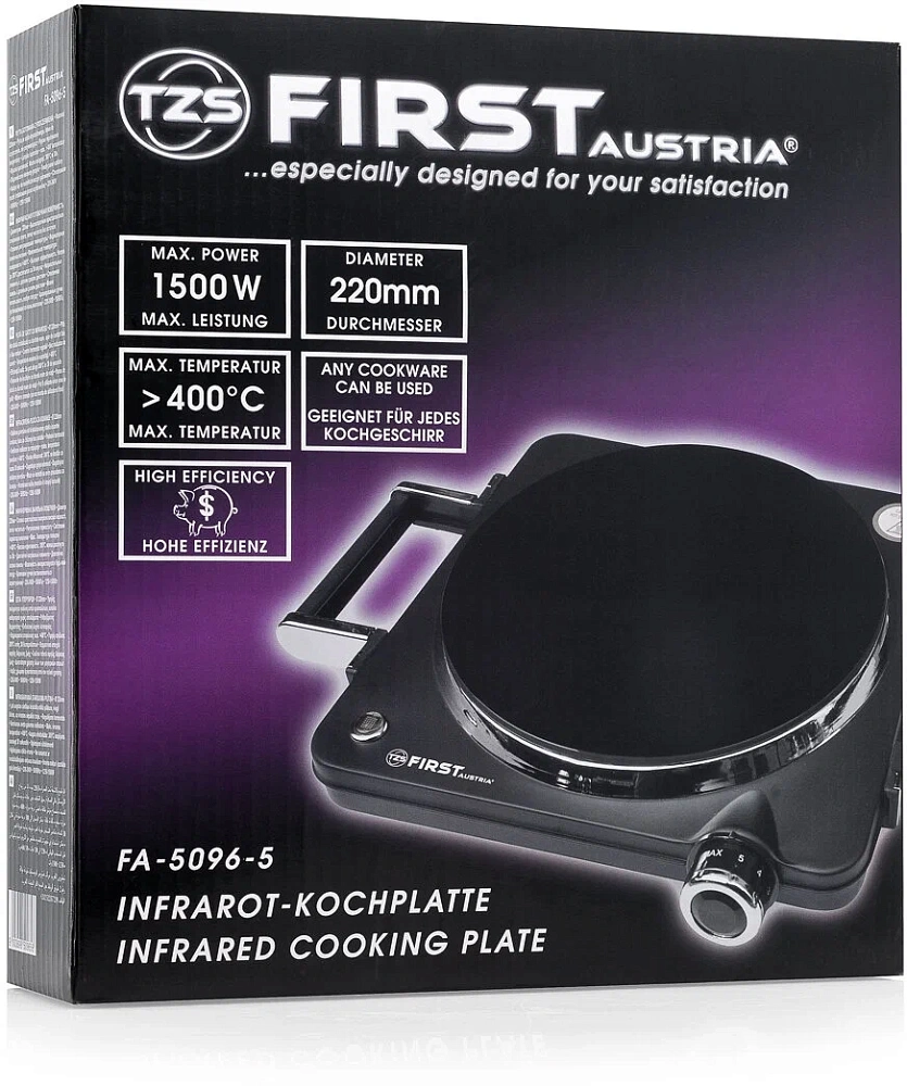 картинка Плита настольная инфракрасная First Austria FA-5096-5 