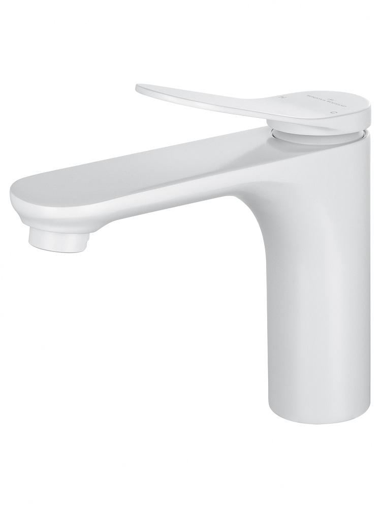 картинка Смеситель для раковины WW-A40482-MW белый матовый Wonzon & Woghand 