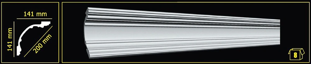 картинка Плинтус декоративный Германия GP-76 (8шт) 