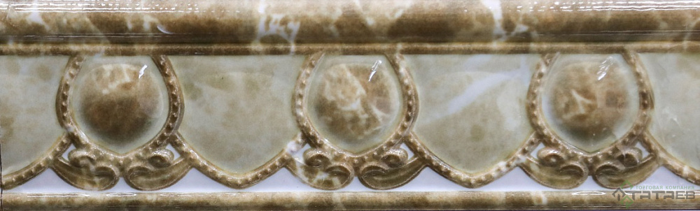 картинка Бордюр керамический Богемия широкий медальон 11.5*25см Gracia 