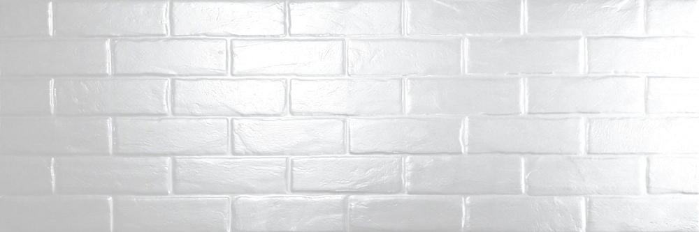 картинка Плитка керамическая Brick White Gloss Delacora WT15GSS00 д/стен 25.3*75см (1.328м2/7шт) 
