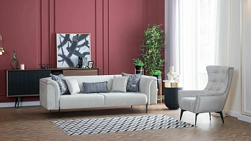 картинка Диван Fethiye Three Seater R00 HM-125 трехместный с раздвижным механизмом Weltew 
