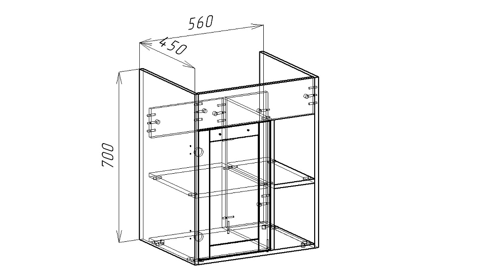 картинка Тумба Olsen 60 Eva Gold 