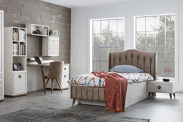 картинка Тумба прикроватная Boston Style Bedside table cream Weltew  являющийся официальным дистрибьютором в России 