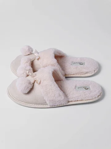 картинка Тапочки Arya женские Pompom 40 бежевый 