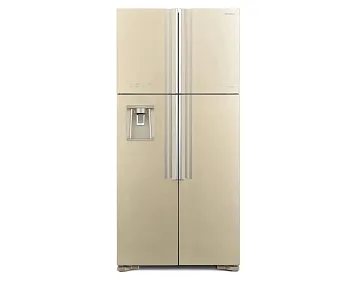 картинка Холодильник Hitachi R-W 660 PUC7 бежевое стекло  являющийся официальным дистрибьютором в России 