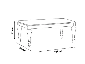 картинка Стол журнальный Volga Coffee Table Weltew  являющийся официальным дистрибьютором в России 