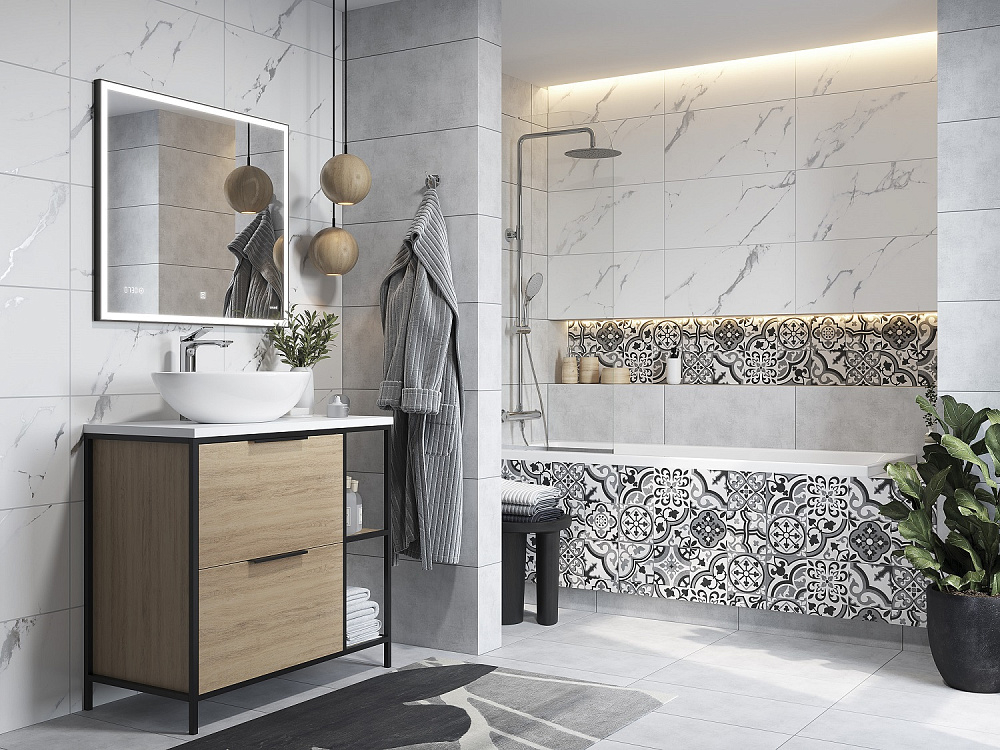 картинка Тумба под раковину напольная Bosquet 80 для Crea 50 дуб Cersanit 