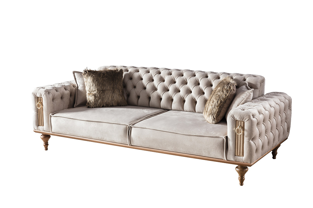 картинка Диван Beyoglu Three Seater with Capitone HM-36 трехместный с раздвижным механизмом Weltew 