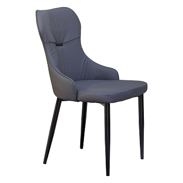 картинка Стул Neli EDC-X106 Gray PU MLJ-B/Black Legs  являющийся официальным дистрибьютором в России 