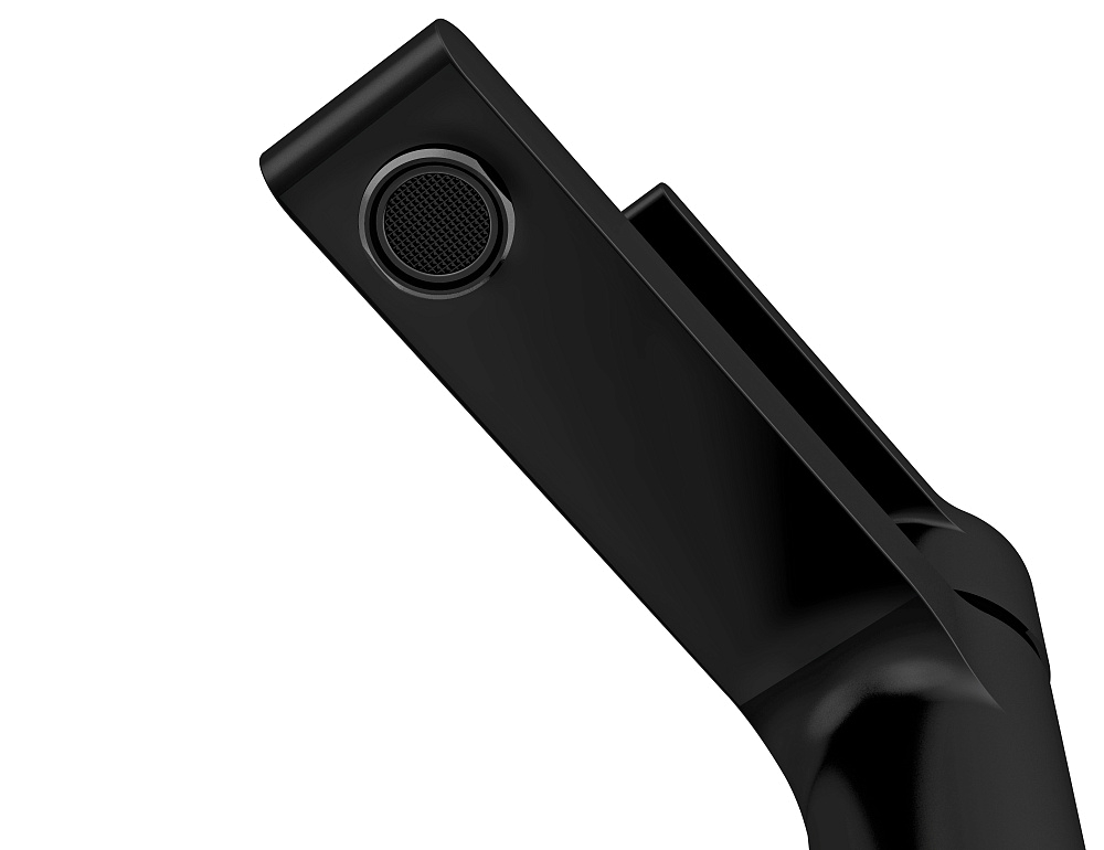 картинка Смеситель для раковины высокий BRASKO BLACK однорычажный черный клик клак 63111 Cersanit 