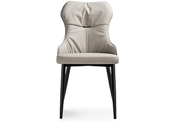 картинка Стул Neli EDC-X106 Beige PU MLJ-B/Black Legs  являющийся официальным дистрибьютором в России 