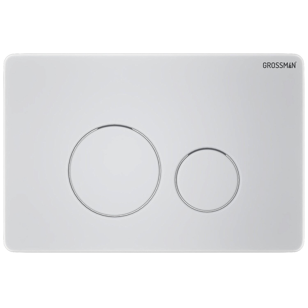 картинка Клавиша смыва Style белый матовый 700.K31.05.01M.01M Grossman 