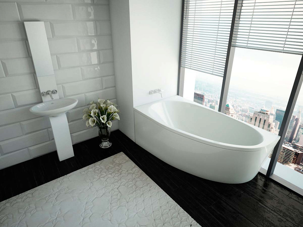 картинка Ванна Дива 150*90см R (чаша, карскас, фронтальная панель) Aquatek 