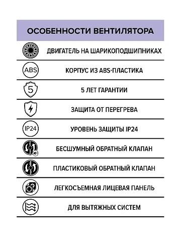 картинка Вентилятор накладной Era Rio Q100 белый 