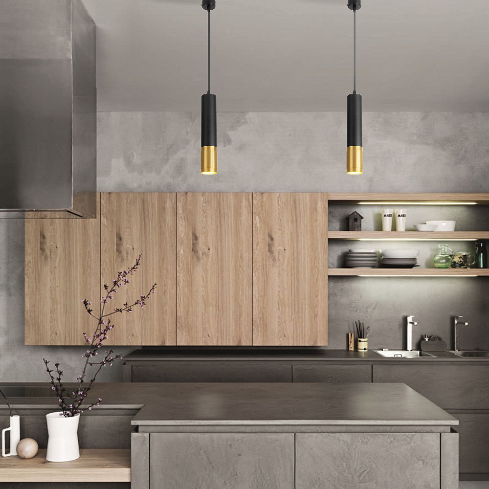 Светильник подвесной Strotskis DLN108 GU10 Черный/Золото от гипермаркета ТАТАЕВ