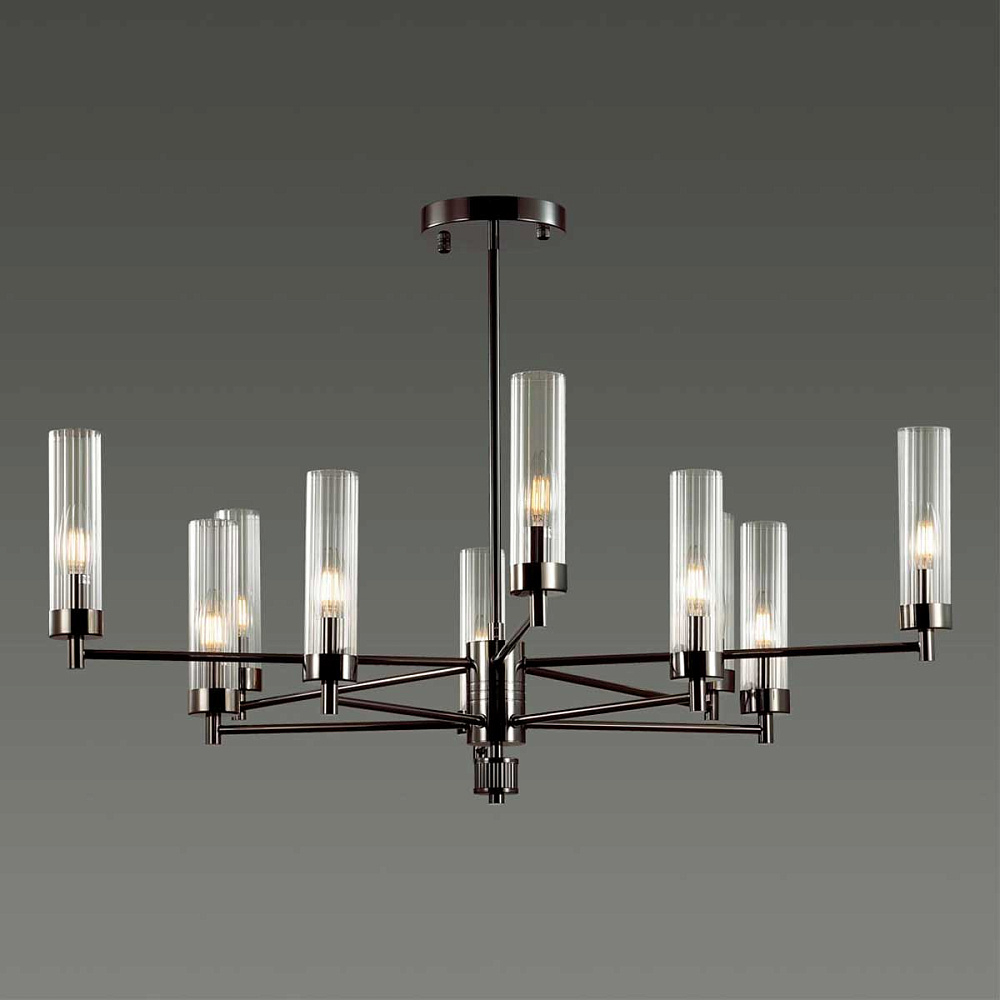 Люстра Lumion Classi LN23 5275/10C черный хром Kamila от гипермаркета ТАТАЕВ