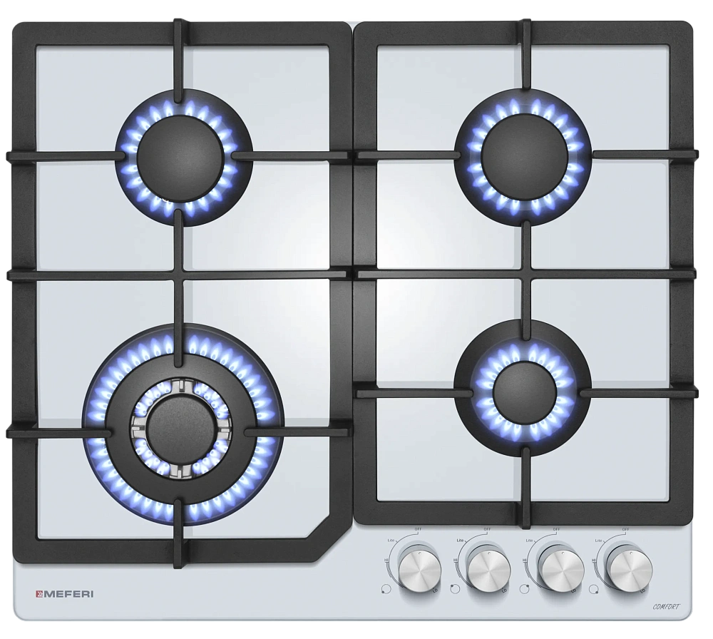 картинка Варочная панель газовая MGH604WH Glass Comfort 