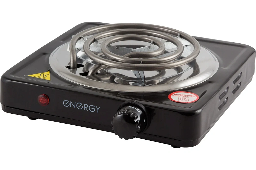 картинка Электроплитка черная 1000Вт Energy EN-902B 158966 