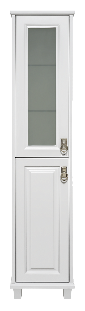 картинка Пенал Версаль 35 со стеклом белый матовый L Misty 