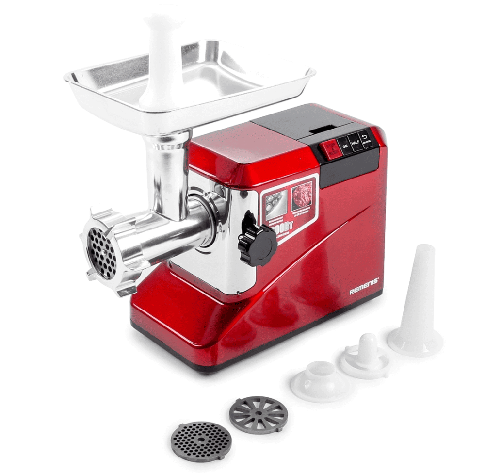 картинка Мясорубка электрическая Remenis REM-5491 красная 