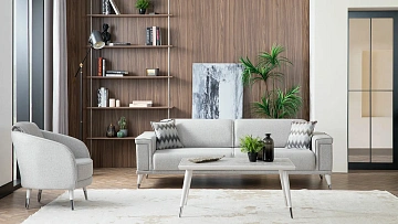 картинка Диван Sofa Alacati Three Seater HM-113 трехместный с раздвижным механизмом Weltew 