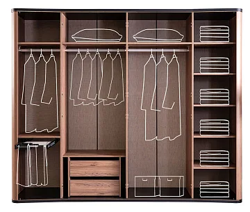 картинка Шкаф Istinye Wardrobe 6-ти дверный Weltew  являющийся официальным дистрибьютором в России 