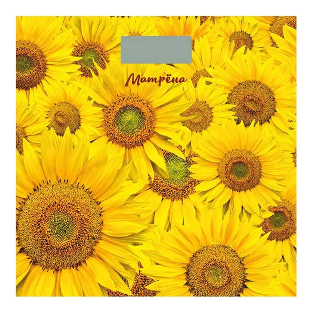 картинка Весы напольные электронные Матрена МА-090 подсолнухи 